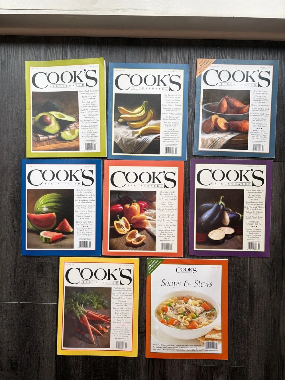 Cook’s Illustrated Magazine Lot 2010-2015 | 8 Cooking Recipe Issues